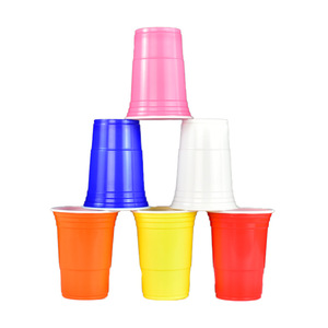 Gobelets de fête jetables en PP bicolore de qualité alimentaire, gobelets pour boissons, gobelets de jeu, vente en gros - Product Image 6