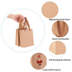 Bolsas de <span class=keywords><strong>Papel</strong></span> Personalizadas al por Mayor, Económicas, Lisas, de Grado Alimenticio, para Llevar Comida, Bolsas de <span class=keywords><strong>Papel</strong></span> <span class=keywords><strong>Kraft</strong></span> Marrón y Blanco con su Propio Logotipo - Product Image 4