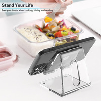 Transparenter Acryl-Telefonst änder Desktop Ins Style Vertikaler Telefon halter Tablet-Ständer Tragbarer Telefon halter