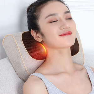 <span class=keywords><strong>Shiatsu</strong></span> luz roja eléctrica cervical cuello y soporte de hombro masaje almohada para dormir masajeador almohada con cubierta - Product Image 2