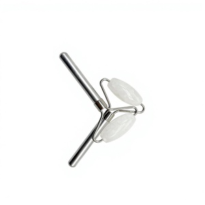High Quality White <b>Jade</b> <b>Roller</b> Massage <b>Roller</b> Custom logo Face Massager - Product Image 2
