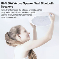 JBHKJ 883 Haut-parleur sans fil maître-esclave de plafond de haute qualité 10W V5.0 étanche IPX6 avec crossover audio bidirectionnel pour sonorisation d'ambiance domestique