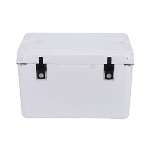 Customized 35QT Large Capacity Rotomolded Plastic Thermal Insulated Wheeled Cooler <strong>Box</strong> for Traveler Use - Product Image 3