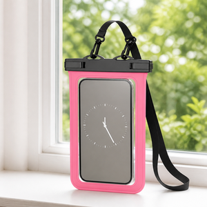 Pochette étanche pour téléphone tactile en PVC avec logo personnalisé, cordon réglable, sac étanche pour la natation, la plage, la randonnée - Product Image 6