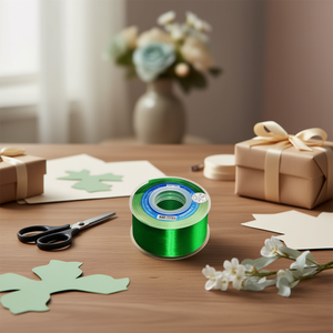 ริบบิ้นผ้าซาตินอิลัน 3.8 ม. 25 หลา สีเขียว D13 - Product Image 3