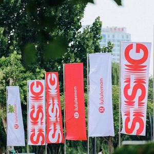 ธงขนนกโพลีเอสเตอร์ถักแบบกำหนดเองขายส่ง จัดส่งรวดเร็ว ธงโฆษณาภายนอกอาคารสองด้าน เสาธงไฟเบอร์กลาส คุณภาพสูง - Product Image 5