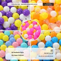 Jouet de bain TengXiang pour enfants, balles océaniques colorées en PE épaissi, non toxiques, souples, pour bébés de 2 à 4 ans, unisexe, à mâcher