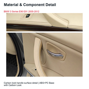 ชุดมือจับประตูด้านในแบบสามชิ้น ลายคาร์บอน สำหรับ BMW ซีรีส์ 3 E90 E91 ปี 2005-2012 (พวงมาลัยขวา) - Product Image 4