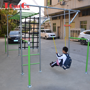 Kit de Equipamiento de Entrenamiento de Obstáculos Ninja Warrior para Niños con Slackline y Barras Colgantes - Product Image 3