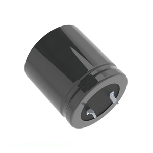 ตัวเก็บประจุแบบมีช่อง LAK2D271MELA25ผ่านช่องใส่สารส้ม270 uF 20% 200V Snap th 270 uF - Product Image 1