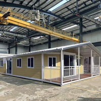 Maison conteneur pliable extensible de 20 pieds, préfabriquée, avec cuisine et salle de bain, résistante au froid, pour usage agricole et bureautique
