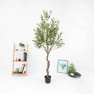 Offre Spéciale maison jardin décoration nouveau Design feuille de soie Faux Simulation bonsaï plante <span class=keywords><strong>olivier</strong></span> artificiel - Product Image 2