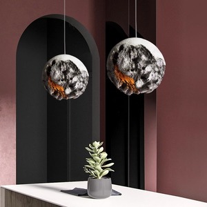 Lámparas Colgantes de Estilo Wabi-Sabi con Forma de Planeta Irregular, Decoraciones Creativas para Restaurantes, Exposiciones y Mostradores de Bar - Product Image 5
