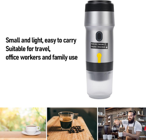 เครื่องชงกาแฟไฟฟ้าขนาดเล็ก สาย DC ชาร์จได้ เครื่องชงเอสเพรสโซแบบพกพา เครื่องชงกาแฟแบบมือถือ สำหรับรถยนต์ บ้าน และสำนักงาน - Product Image 2