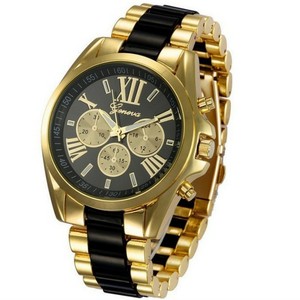 Venta al por mayor de moda <span class=keywords><strong>Ginebra</strong></span> reloj de tres ojos reloj de acero inoxidable de los hombres de cuarzo relojes - Product Image 6