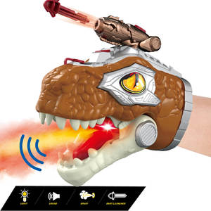 Marioneta de Mano de Dinosaurio de Plástico con Pistola Lanzadora de Dardos y Balas Seguras, <span class=keywords><strong>Juego</strong></span> de Disparos con Efecto de Pulverización - Product Image 4