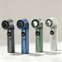 Ventilateur portable sans pales 3000 mAh à grande autonomie, idéal pour le bureau, l'extérieur, les voyages, la voiture, le camping-car, avec conception de refroidissement coudé