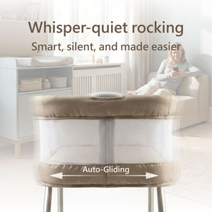 Nueva Cuna de Madera para Bebé con Deslizamiento Automático, Cuna Eléctrica Plegable con Deslizamiento Automático - Product Image 5