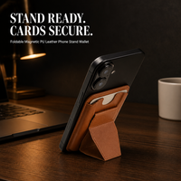 Porte-cartes d'identité et de visite magnétique en cuir PU avec logo personnalisé, étui professionnel durable pour cadeaux d'image de marque d'entreprise