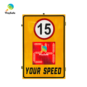 Radar Doppler Solar Inteligente Waysefe para Seguridad Vial, Señal de Velocidad con Detección de 2-4 Carriles, Pantalla de 320x320mm, Tamaño Personalizable, 50AH - Product Image 3