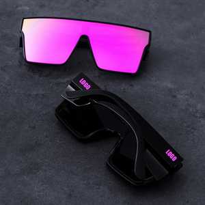 LMA 3408 popolari tonalità dello specchio rosa come NZS 1337.1 le donne gli uomini Logo personalizzato Oversize in occhiali da sole di sicurezza UV400 di alta qualità - Product Image 1