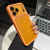 Coque de protection antichoc transparente mate avec caméra intégrée et chargement magnétique sans fil pour iPhone 17 Pro Max X Xr Xs Max 7/8 Plus