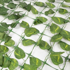ZC 100x300cm Plastic Artificial Grass Plant Wall <strong>Trellis</strong> with Realistic Artificial <strong>Leaves</strong> Roll UV-Anti - Product Image 4