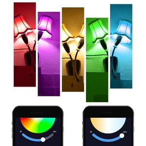 Tuya A19 thông minh ánh sáng bóng đèn đầy đủ màu sắc cho Bluetooth & Alexa điều khiển bằng giọng nói <span class=keywords><strong>RGB</strong></span> + C + w9w mờ dẫn nguồn E27 cơ sở đèn nhựa - Product Image 5