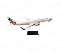 1:130 Virgin Australia Airlines B787-800 Simulation statique modèle d'avion de passagers en résine avec train d'atterrissage lumière LED