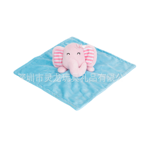Accrochez le jouet peluche peluche gris serviette de salive de buffle endormi - Product Image 1