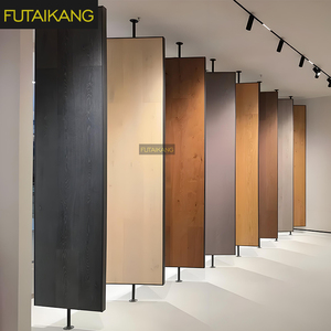 Tùy chỉnh hiện đại gốm sàn gạch kim loại khung PVC Laminate sàn gỗ Mẫu <span class=keywords><strong>ROTARY</strong></span> hiển thị đứng hiện đại kệ trưng bày - Product Image 2