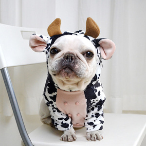 Creative <b>Cow</b>-Themed Pet Costume Dairy <b>Cow</b> Color Four Seasons Dog Cat Outfit Transformation Clothes - Product Image 4