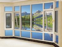 Ventana de Aluminio Moderna PRIMA con Vidrio Templado, Perfil de Alta Calidad, Ahorro de Energía e Impermeable para Oficina o Villa