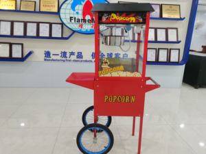 Máquina de Palomitas de Maíz Eléctrica HP-CC con Exhibidor y Calentador, Carrito para Palomitas, con Certificación CE - Product Image 2