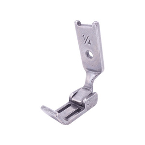 Pied presseur à double aiguille pour fermeture éclair 1/4 en acier inoxydable pour machine à coudre industrielle, pièces d'équipement de traitement de vêtements - Product Image 4
