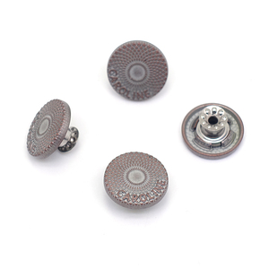 Cổ Phong Cách 17Mm Kẽm Hợp Kim <span class=keywords><strong>Jeans</strong></span> Nút Với Chân Nhà Máy Bền Vững Kim Loại Nút Cho Denim Áo Khoác Mạ Kỹ Thuật - Product Image 2