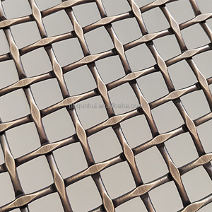 Decoração Interior De Aço Inoxidável Malha De Arame Tecida para Restaurante Bar Porta Do Armário <span class=keywords><strong>Metal</strong></span> <span class=keywords><strong>Mesh</strong></span> Plate Cutting Welding Bending - Product Image 3