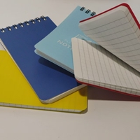 Carnet de notes en papier de pierre imperméable PP Cover 2026 pour l'extérieur, format 3" x 5", carnet de poche toutes saisons, bloc-notes à spirale supérieure