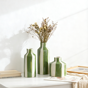 Hiện đại tối giản gốm trang trí bình vẽ tay khách sạn đồ trang trí nhà gốm phụ kiện men - Product Image 1