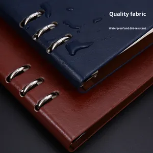 Factory Direct Sales Gift A5 Loose-Leaf Notebook Set Business Creative Stationery Supplies Pu Imitation Leather <b>Notepad</b> Logo - Product Image 3