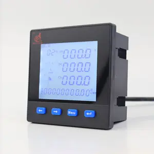 RS485 Modbus RTU Connect Multi-function Power Panel 3 Phase Energy Meter With Current Transformer 5A CT