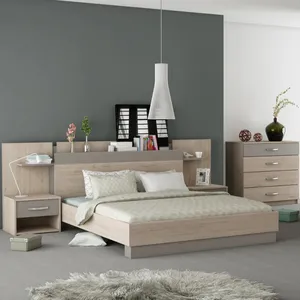 Moderne Houten Bed Hoofdeinde Met Opslag Voor Woningmeubilair Groothandel Appartement Slaapkamer En Woonkamer