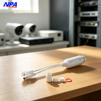 ANPA PD48F Commutateur PoE étanche 48V vers 12V 2A 15W IEEE 802.3af/at Double PD 12/36 45/78 DC 5.5x2.1mm pour Caméra IP CCTV