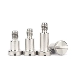 Stainless Steel Passivation Polished Slotted Pan Head Shoulder Bolt Slotted Pan head screws with shoulder DIN 923