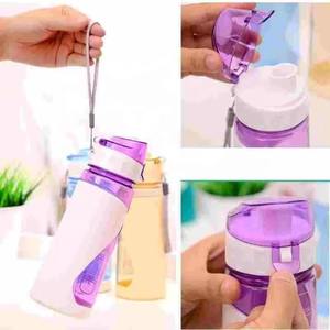 Bouteille d'eau en plastique pour le sport 550 ml, <span class=keywords><strong>shaker</strong></span> à protéines, bouteille portable anti-fuite pour l'eau avec poignée, sans BPA - Product Image 5