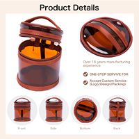 KONCAI Sac de voyage étanche pour rouge à lèvres avec pochette à fermeture éclair sur mesure en PVC exquise pour le stockage des cosmétiques