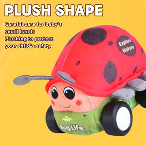Voiture RC <span class=keywords><strong>Coccinelle</strong></span> en Peluche Musicale 2,4 GHz Interessante et Douce avec Fonction Blocs de Construction - Product Image 2