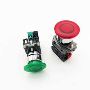 Pestillo de autobloqueo mantenido a prueba de agua IP65 Indicador LED iluminado 6V ~ 110V 127V ~ 440V Botón De Seta - Product Image 4