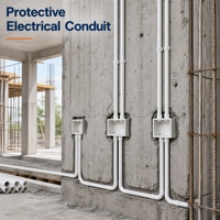 Tuyau de conduit électrique en PVC haute résistance pour la protection des câbles souterrains et la construction de bâtiments ASTM