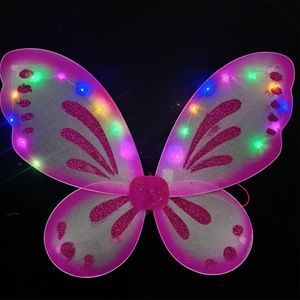 ปีกนางฟ้าผีเสื้อ LED Madeshine ขนาดใหญ่ ไฟกระพริบระยิบระยับ สีรุ้ง สำหรับงานปาร์ตี้ฮาโลวีนและคริสต์มาส - Product Image 1